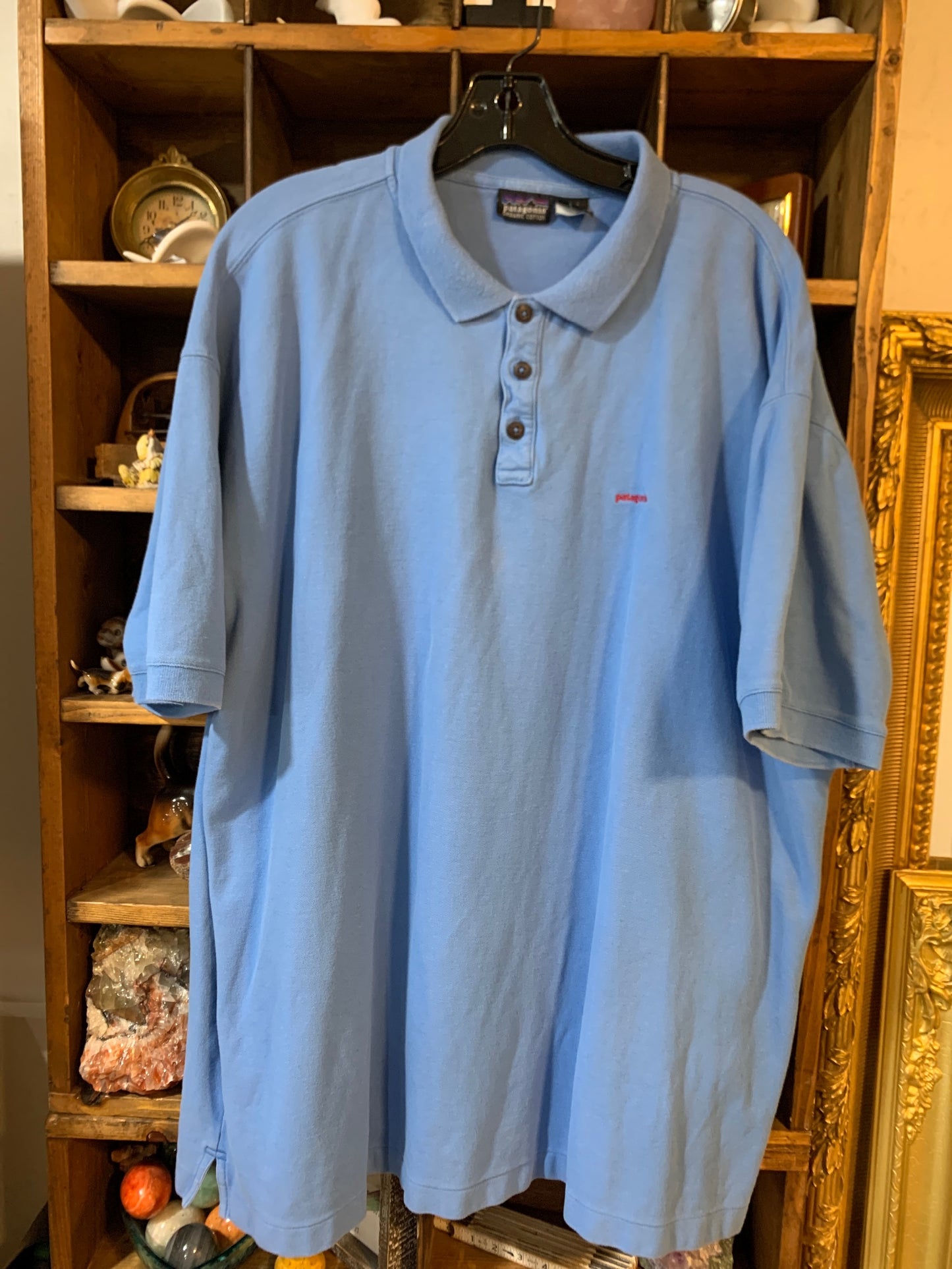 XXL Patagonia Mens Shirt Top Light Blue Big Used