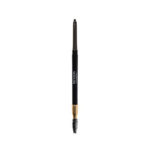 Eyebrow Pencil by Revlon, Colorstay Eye Makeup with Eyebrow Spoolie, Waterproof, Longwearing Angled Precision Tip, 225 Soft Black, 0.01 Oz