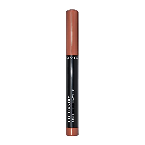 REVLON ColorStay Matte Lite Crayon Lipstick with Built-in Sharpener, Smudgeproof, Water-Resistant Non-Drying Lipcolor 309970175085