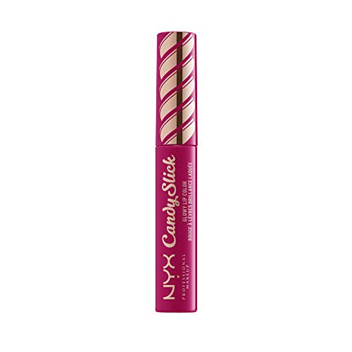 NYX PROFESSIONAL MAKEUP Candy Slick Glowy Lip Color Gloss - Jelly Bean Dream (Hot Pink)