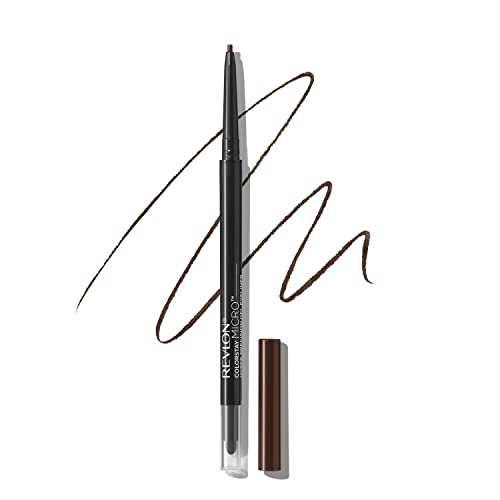 Gel Eyeliner by Revlon, ColorStay Micro Hyper Precision Eye Makeup with Built-in Smudger, Waterproof, Longwearing with Micro Precision Tip, 215 Brown, 0.01 Oz