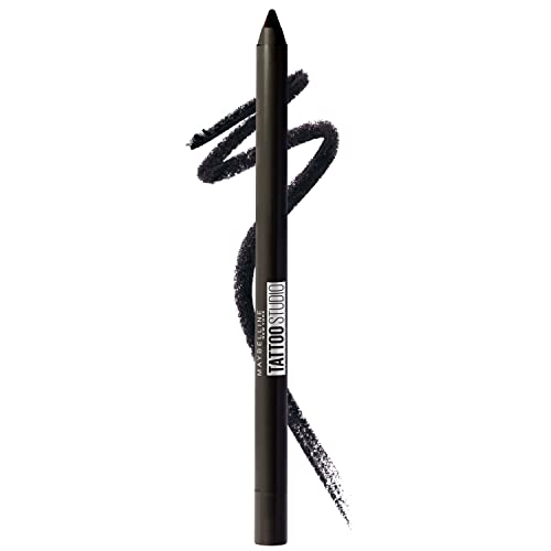 Maybelline New York TattooStudio Waterproof Gel Eyeliner Pencil, Deep Onyx