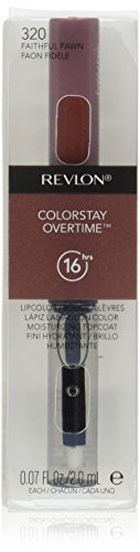 Revlon Stay Overtime Lip Color, Faithful Fawn, 0.07 Ounce