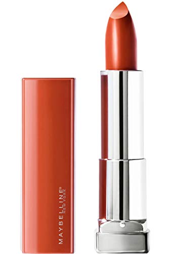 Maybelline New York Color Sensational Made for All Lipstick, Crisp Lip Color & Hydrating Formula, Spice For Me, Orange Brown, 0.06 oz