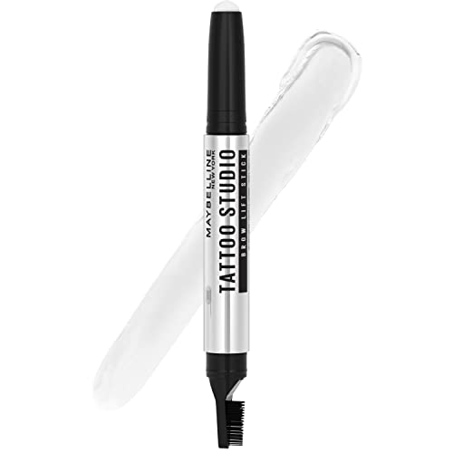 Maybelline New York TattooStudio Brow Lift Stick with Wax Conditioning Complex, Clear, 1 Count