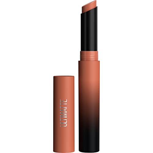 Maybelline Color Sensational Ultimatte Matte Lipstick, Non-Drying, Intense Color Pigment, More Sepia, Mid-Tone Camel, 0.06 oz