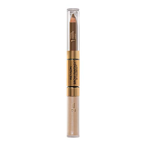 Eyebrow Gel & Pencil by Revlon, ColorStay Brow Fantasy 2-in-1 Eye Makeup, Longwearing with Precision Tip, 104 Dark Blonde, 0.04 Oz