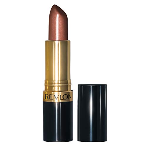 Revlon Super Lustrous Lipstick with Vitamin E and Avocado Oil, Pearl Lipstick in Brown, 300 Coffee Bean, 0.15 oz