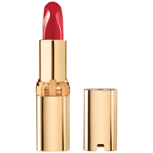 L'Oreal Paris Makeup Colour Riche Red Lipstick, Long Lasting, Satin Finish Smudge Proof Lipstick with Hydrating Argan Oil & Vitamin E, Lovely Red, 0.13 Oz