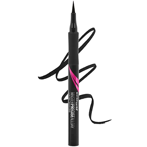 Maybelline Eyestudio Master Precise All Day Waterproof Liquid Eyeliner, Black, 1 Count