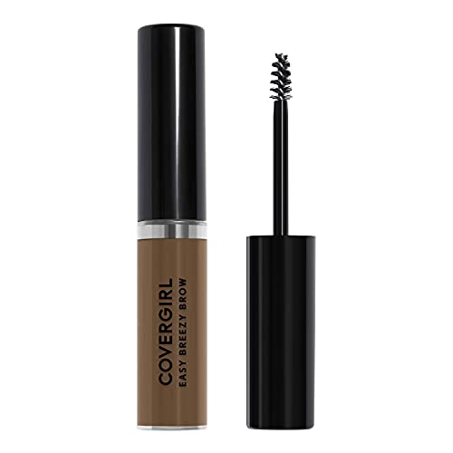 COVERGIRL Easy Breezy Volumizing Brow Gel, Waterproof, 0.16 Oz, Eyebrow Gel, Brow Gel, Long Lasting, Easy Application, Infused with Argan Oil, Cruelty Free