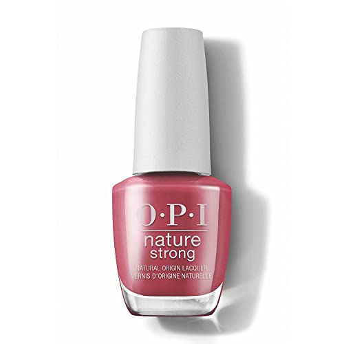 OPI Nature Strong Vegan Nail Polish, Give a Garnet, Red Nail Polish, Natural Origin, Cruelty-Free Nail Lacquer, 0.5 fl oz.