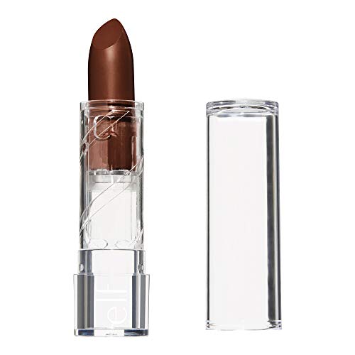 e.l.f. Cosmetics SRSLY Satin Lipstick, Nourishing & Moisturizing Formula, Infused with Jojoba Oil & Macadamia Seed Oil, Cocoa