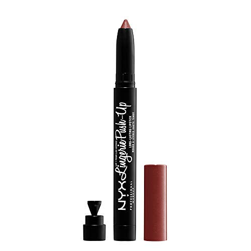 NYX PROFESSIONAL MAKEUP Lip Lingerie Push-Up Long Lasting Plumping Lipstick - Seduction (Reddish Brown Nude)