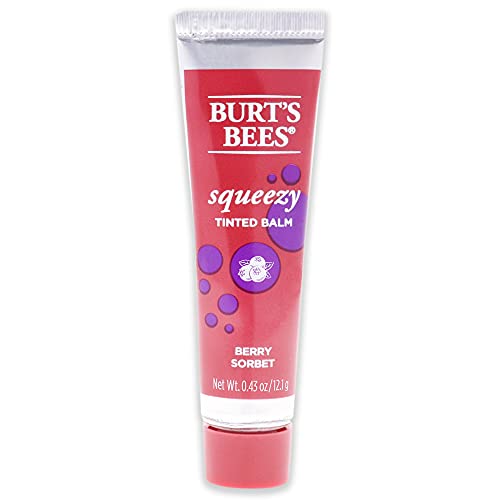 Burt's Bees Squeezy Tinted Lip Balm Watermelon Rush, 0.43 OZ