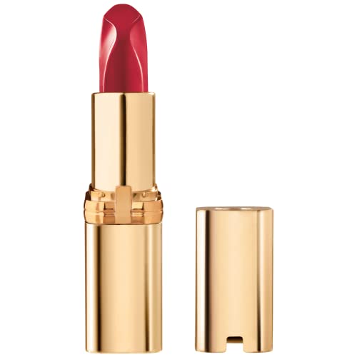 L'Oreal Paris Makeup Colour Riche Red Lipstick, Long Lasting, Satin Finish Smudge Proof Lipstick with Hydrating Argan Oil & Vitamin E, Respected Red, 0.13 Oz