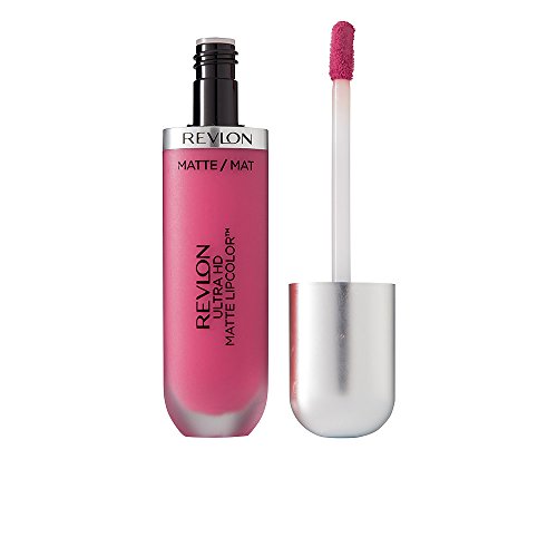 Revlon Ultra HD Matte Lipcolor, Velvety Lightweight Matte Liquid Lipstick in Pink, Addiction (610), 0.2 oz