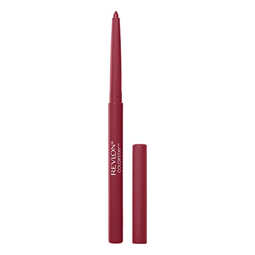 Lip Liner by Revlon, Colorstay Face Makeup with Built-in-Sharpener, Longwear Rich Lip Colors, Smooth Application, 670 Wine