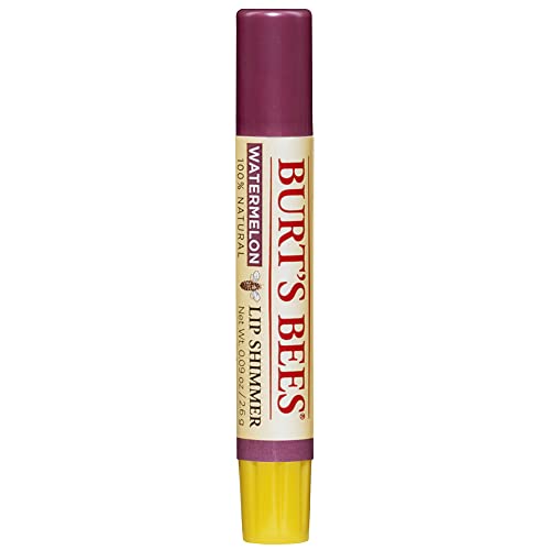 Burt's Bees 100% Natural Moisturizing Lip Shimmer, Watermelon - 1 Tube, 0.09 ounce