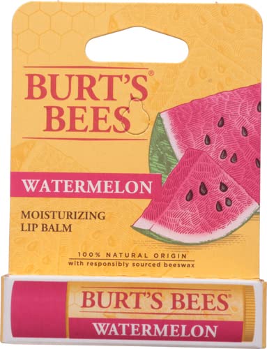 Burt's Bees 100% Natural Origin Moisturizing Lip Balm, Watermelon, 1 Tube