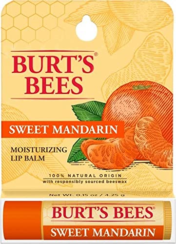 Burts Bees Sweet Mandarin Moisturizing Lip Balm Unisex 0.15 oz