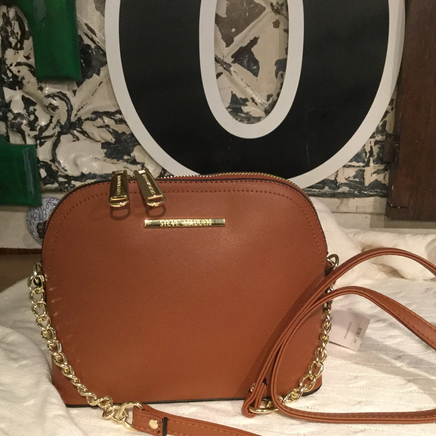 Crossbody Steve Madden Purse Black, Cognac/Brown Or Gold/Mustard