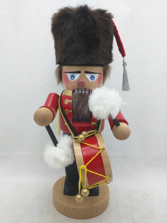 Drummer Steinbach Nutcracker Prafent Handmade Germany Original Vokskunst