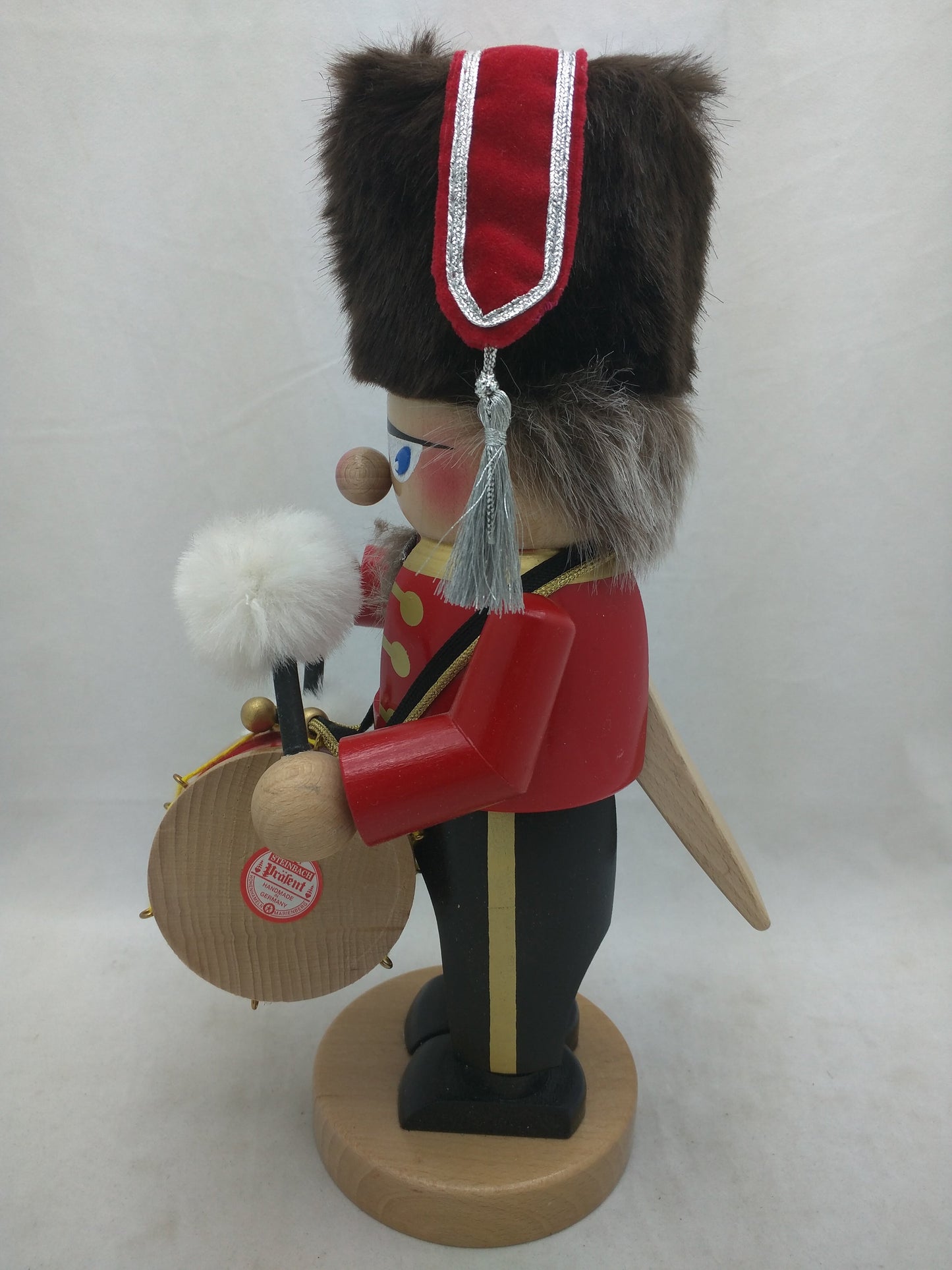 Drummer Steinbach Nutcracker Prafent Handmade Germany Original Vokskunst