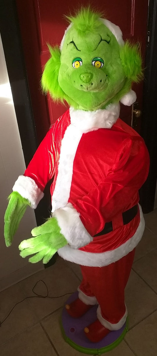 5' Tall Animated Singing Dancing How The Grinch Stole Christmas 2004 Gemmy Seuss Life Size